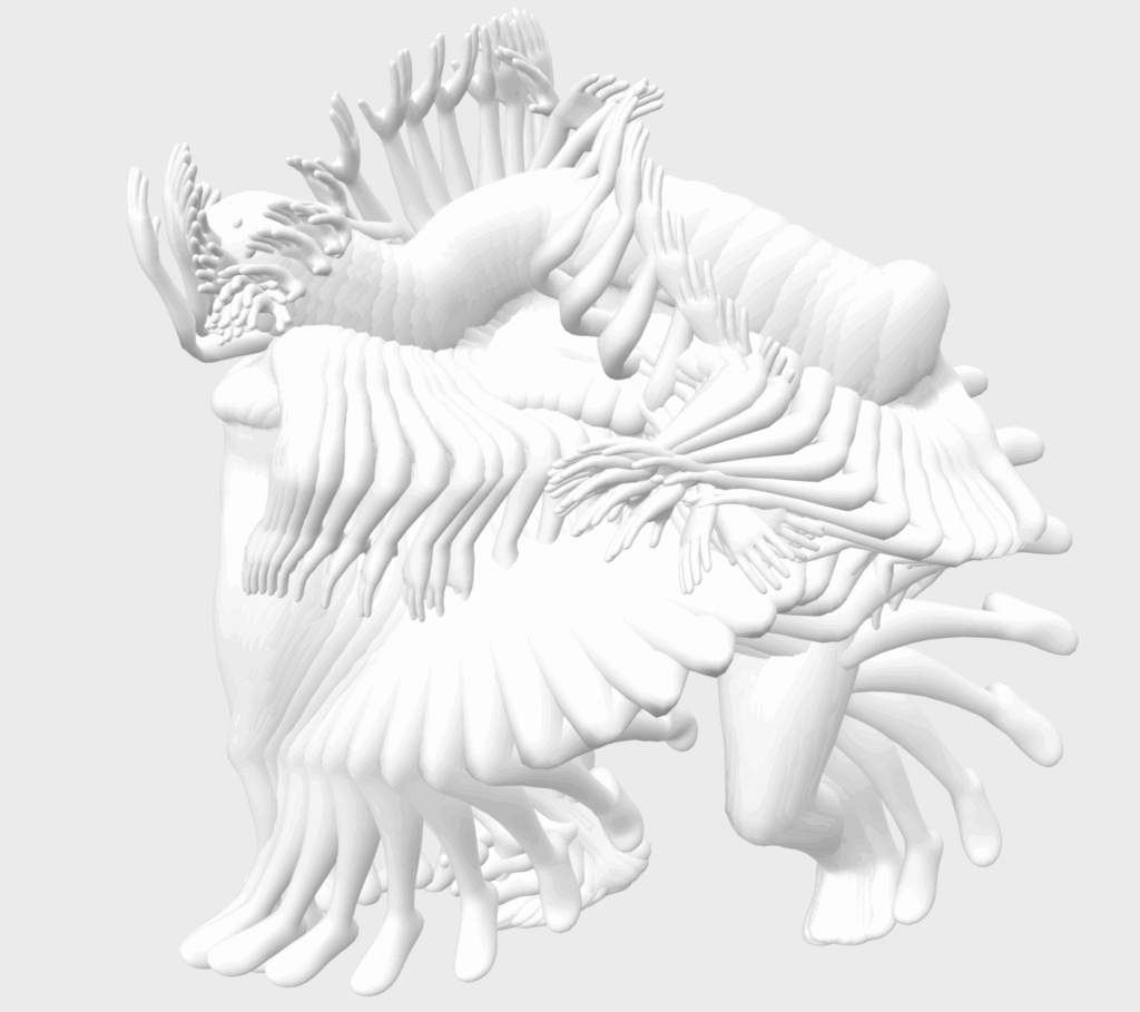 Een 3D-model van een beweging